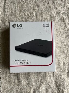 LG Portable Ultra Slim DVD Writer - Black